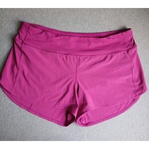 Lululemon Shorts 14 Speed Up Mid Rise Lined Active Running Pink Tennis Prep